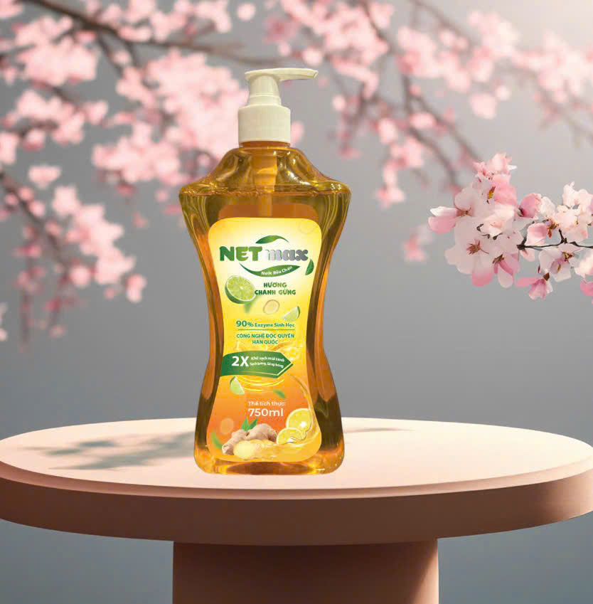 Nước rửa chén hương Chanh Gừng Net Max